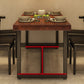 Rectangle Industrial Brown Dining Table Solid Wood and Metal Trestle Base Dining Table Clearhalo 'Dining Tables & Seating' 'Dining Tables' 'dining_table' 'furn' 'furn_dining_table' 'Furniture' 'Kitchen & Dining Furniture' 5785603