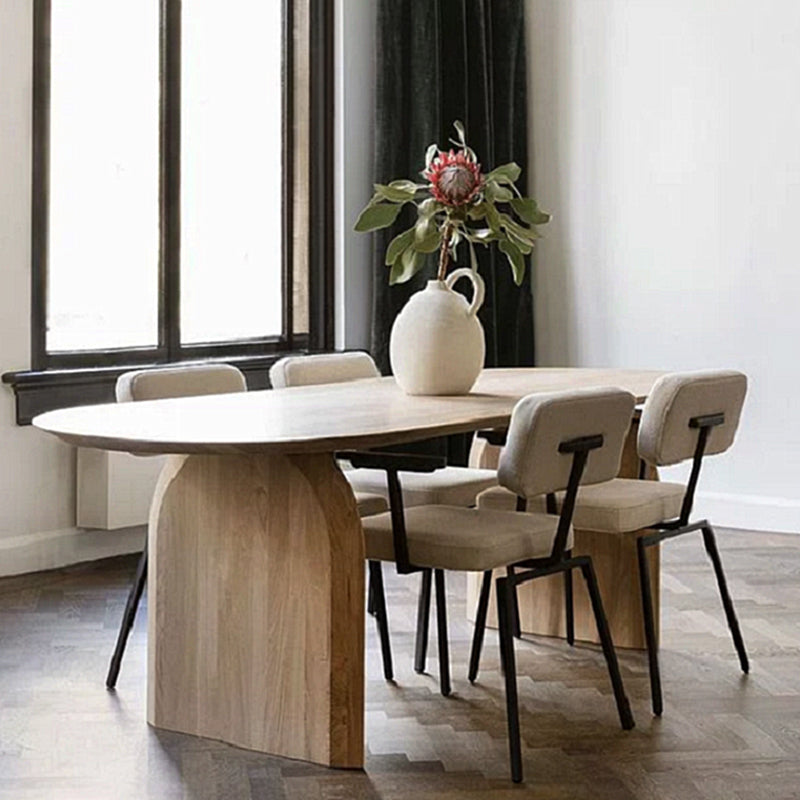 Tavolo da pranzo in stile contemporaneo tavolo naturale in legno per casa cucina