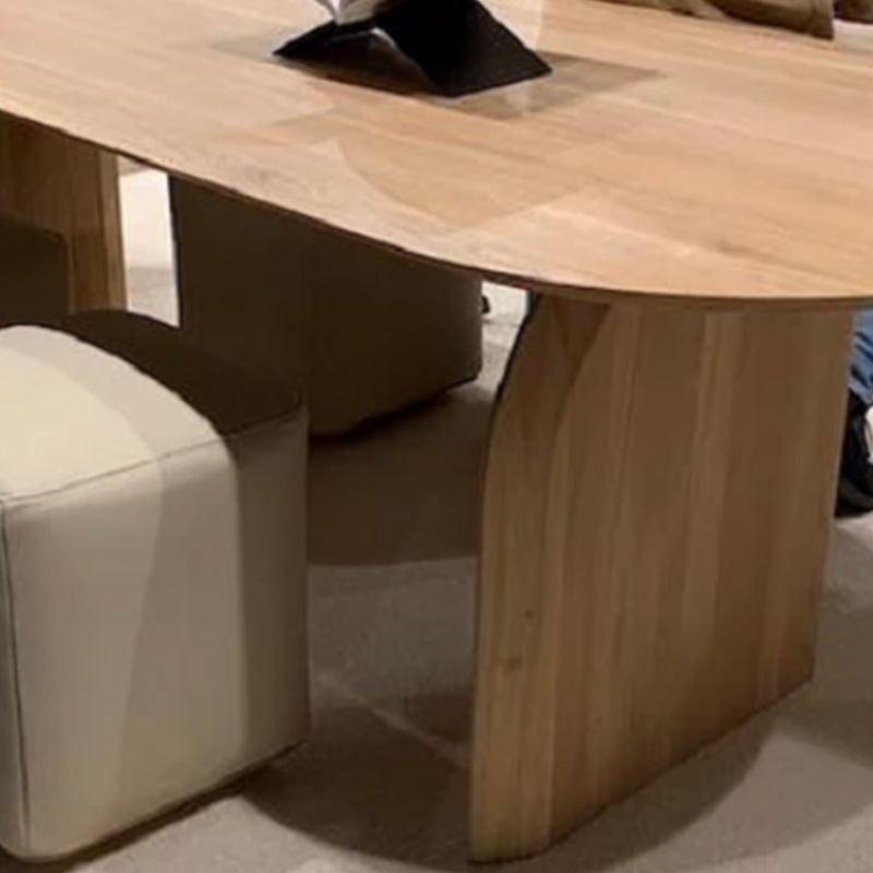 Tavolo da pranzo in stile contemporaneo tavolo naturale in legno per casa cucina