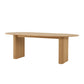 Contemporary Style Dining Table Solid Wood Brown Table for Home Kitchen