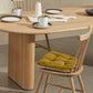 Contemporary Style Dining Table Solid Wood Brown Table for Home Kitchen