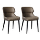 Industrial Wingback Parsons Chair for Home Faux Leather Side Chair