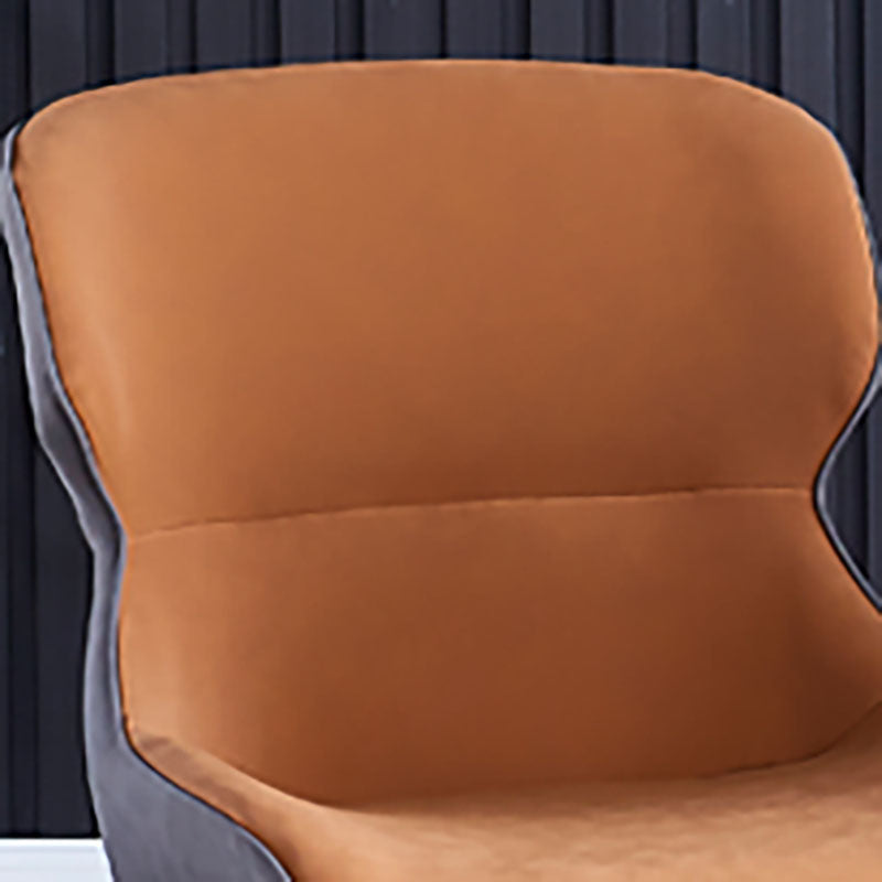 Faux Leather Side Chair Industrial Style Arm Wingback Side Chair for Kitchen