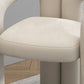 Matte Finish Dining Chair Designer Style Velvet Restaurant Arm Chair