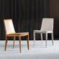 Leather Dining Side Chair Modern Design Armless Solid Back Chair