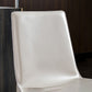 Leather Dining Side Chair Modern Design Armless Solid Back Chair