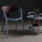 Scandinavian Open Back Side Chair Plastic Arm Chair for Home Use