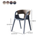 Scandinavian Open Back Side Chair Plastic Arm Chair for Home Use