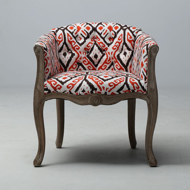 Farmhouse Fabric Home Arm Chair Matte Finish Solid Back Dining Chair Black-Red 1 Piece Clearhalo 'Dining Chairs' 'Dining Tables & Seating' 'dining_chair' 'furn' 'furn_dining_chair' 'Furniture' 'Kitchen & Dining Furniture' 5785872