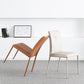 Contemporary Design Leather Dining Chairs Armless Solid Back Chair