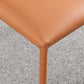 Contemporary Design Leather Dining Chairs Armless Solid Back Chair
