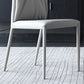 Contemporary Design Leather Dining Chairs Armless Solid Back Chair
