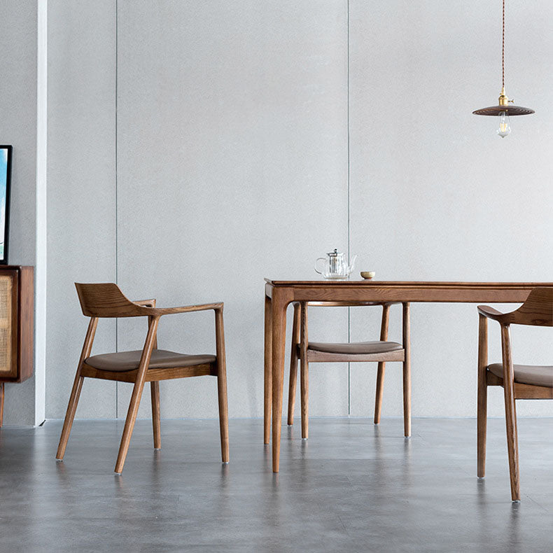 Silla de brazo estilo tradicional cena silla de espalda abierta con patas de madera