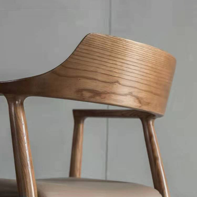 Silla de brazo estilo tradicional cena silla de espalda abierta con patas de madera