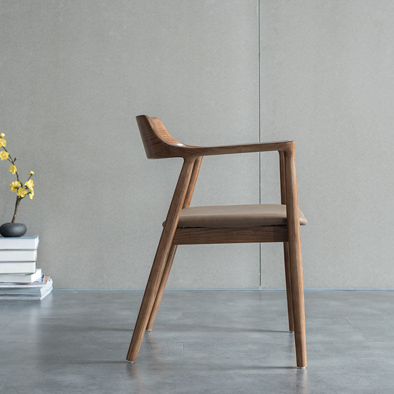 Silla de brazo estilo tradicional cena silla de espalda abierta con patas de madera