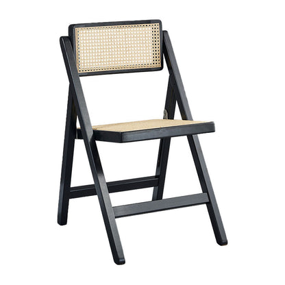 Silla sin brazo silla lateral plegable de estilo tradicional con patas de madera para cocina