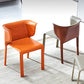 Leather Dining Chair Minimalist Style Wingback Armless Dining Chair