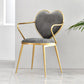 Scandinavian Style Velvet Dining Chairs for Home Arm Solid Back Dining Side Chair
