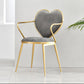 Scandinavian Style Velvet Dining Chairs for Home Arm Solid Back Dining Side Chair
