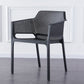 Contemporary Stackable Chair Dining Arm Chairs with Plastic Legs Black 1 Piece Clearhalo 'Dining Chairs' 'Dining Tables & Seating' 'dining_chair' 'furn' 'furn_dining_chair' 'Furniture' 'Kitchen & Dining Furniture' 5786035