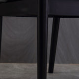 Industrial Oak Open Side Chair Matte Finish Wood Dining Chair