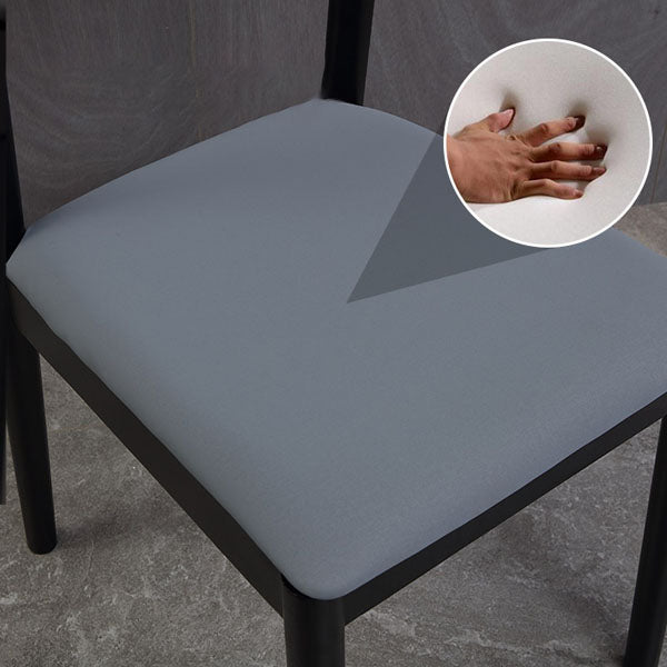 Industrial Oak Open Side Chair Matte Finish Wood Dining Chair