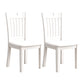 Traditional Style Chair Dining Kitchen Armless Chairs with Wooden Legs White 2 Piece Set Clearhalo 'Dining Chairs' 'Dining Tables & Seating' 'dining_chair' 'furn' 'furn_dining_chair' 'Furniture' 'Kitchen & Dining Furniture' 5786151