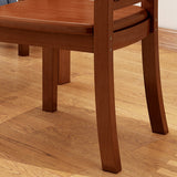 Traditional Style Chair Dining Kitchen Armless Chairs with Wooden Legs Clearhalo 'Dining Chairs' 'Dining Tables & Seating' 'dining_chair' 'furn' 'furn_dining_chair' 'Furniture' 'Kitchen & Dining Furniture' 5786157