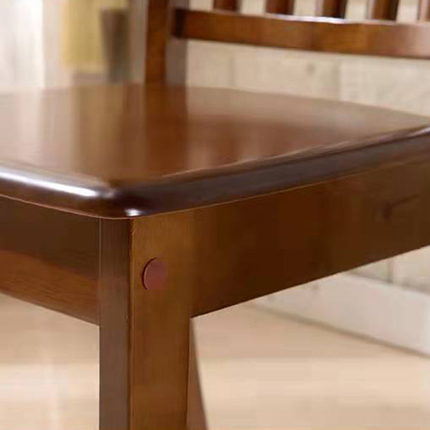 Traditional Style Chair Dining Kitchen Armless Chairs with Wooden Legs Clearhalo 'Dining Chairs' 'Dining Tables & Seating' 'dining_chair' 'furn' 'furn_dining_chair' 'Furniture' 'Kitchen & Dining Furniture' 5786161