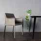 Leather Dining Chair Contemporary Arm Solid Back Side Chairs