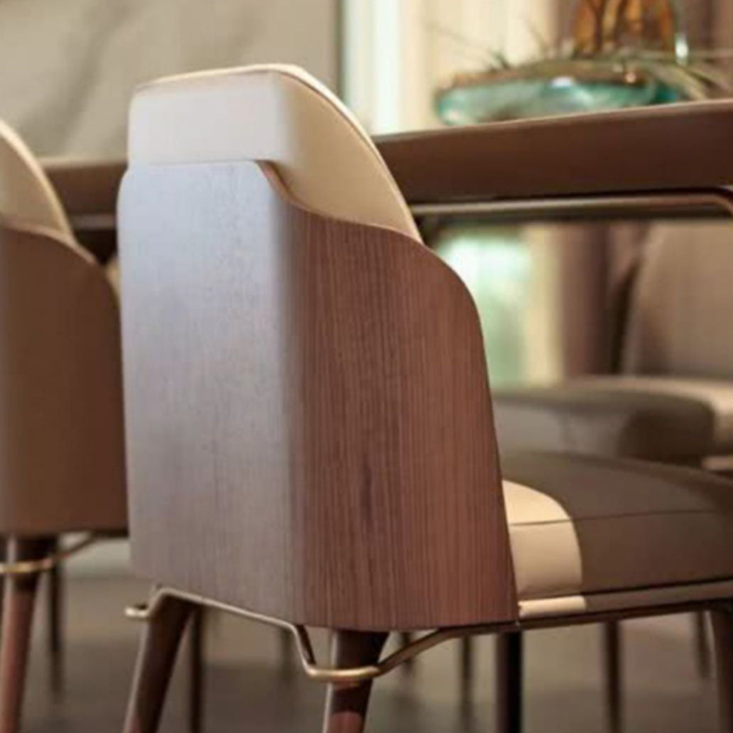 Solid Back Chair Scandinavian Design Armless Leather Dining Chair Clearhalo 'Dining Chairs' 'Dining Tables & Seating' 'dining_chair' 'furn' 'furn_dining_chair' 'Furniture' 'Kitchen & Dining Furniture' 5786207