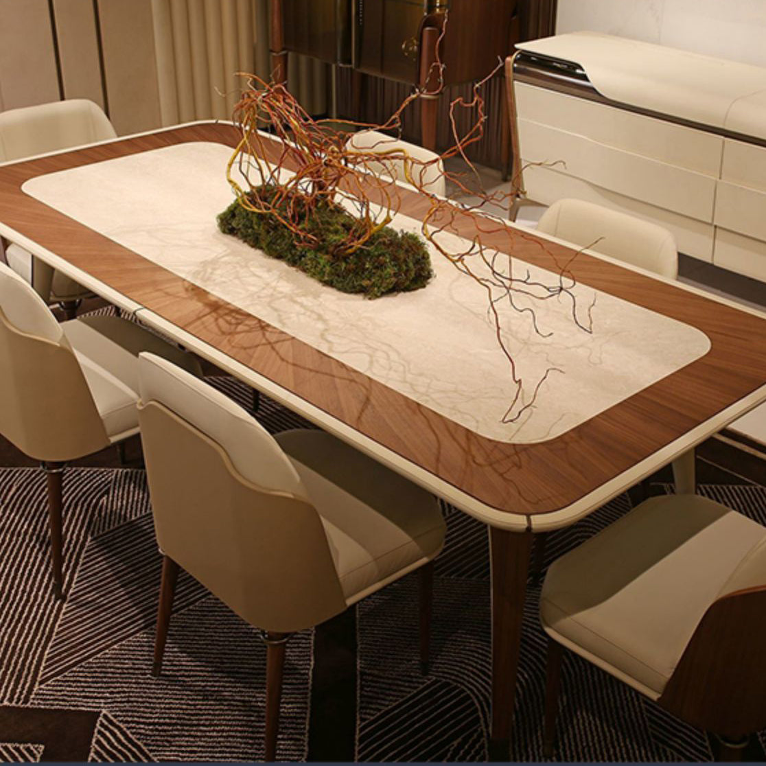 Solid Back Chair Scandinavian Design Armless Leather Dining Chair Clearhalo 'Dining Chairs' 'Dining Tables & Seating' 'dining_chair' 'furn' 'furn_dining_chair' 'Furniture' 'Kitchen & Dining Furniture' 5786209