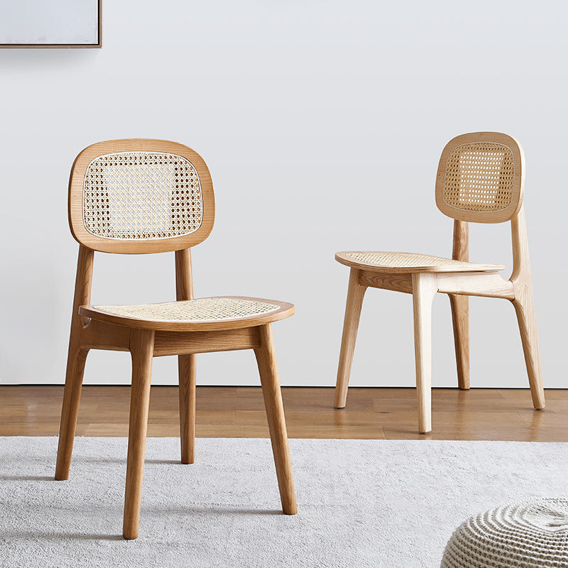 Open Back Side Chair Scandinavian Design Wood Dining Room Chairs Clearhalo 'Dining Chairs' 'Dining Tables & Seating' 'dining_chair' 'furn' 'furn_dining_chair' 'Furniture' 'Kitchen & Dining Furniture' 5786214