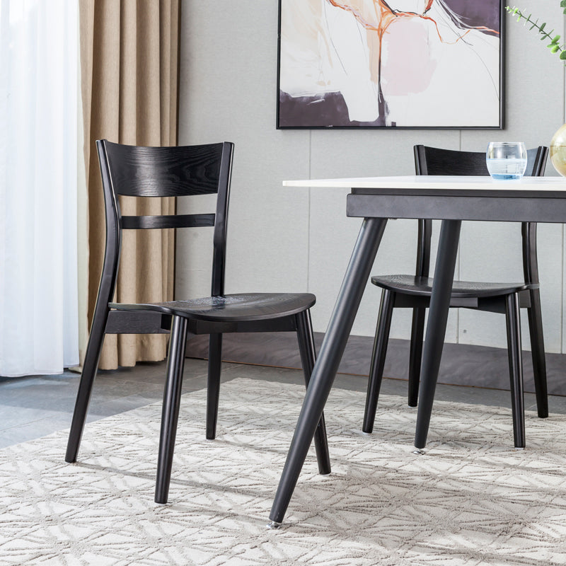 Industrial Home Open Back Chair Matte Finish Wood Dining Chair Clearhalo 'Dining Chairs' 'Dining Tables & Seating' 'dining_chair' 'furn' 'furn_dining_chair' 'Furniture' 'Kitchen & Dining Furniture' 5786244