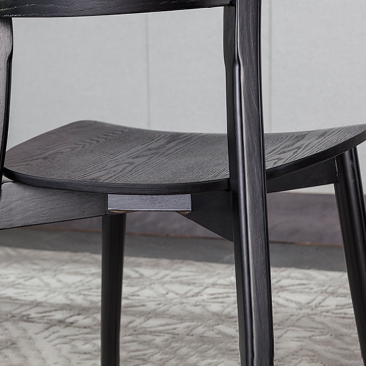 Industrial Home Open Back Chair Matte Finish Wood Dining Chair Clearhalo 'Dining Chairs' 'Dining Tables & Seating' 'dining_chair' 'furn' 'furn_dining_chair' 'Furniture' 'Kitchen & Dining Furniture' 5786254