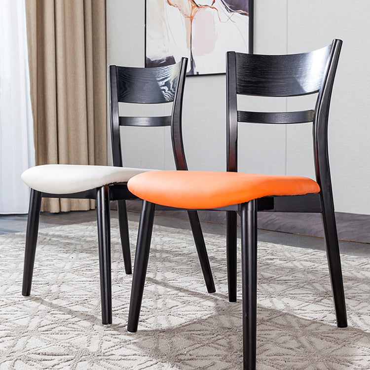 Industrial Home Open Back Chair Matte Finish Wood Dining Chair Clearhalo 'Dining Chairs' 'Dining Tables & Seating' 'dining_chair' 'furn' 'furn_dining_chair' 'Furniture' 'Kitchen & Dining Furniture' 5786258