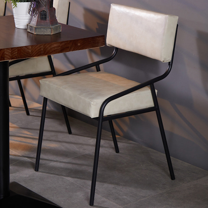 20.47 "brede industriële stijl enkele bankstoel vaste rug armloze stoel