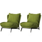 Industrial Style 26.77" Wide Pillow Back Armless Lounge Chair Army Green 2 Piece Set Clearhalo 'Accent Chairs' 'accent_chairs' 'Chairs & Seating' 'furn' 'furn_accent_chairs' 'Furniture' 'Living Room Furniture' 5786285