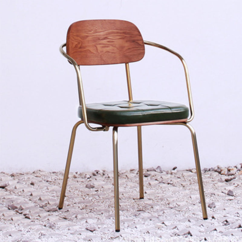 21.85" Wide Industrial Style Single Sofa Chair Basic Four Leg Fixed Back Arm Chair Green 1 Piece Sloped Arms Clearhalo 'Accent Chairs' 'accent_chairs' 'Chairs & Seating' 'furn' 'furn_accent_chairs' 'Furniture' 'Living Room Furniture' 5786306