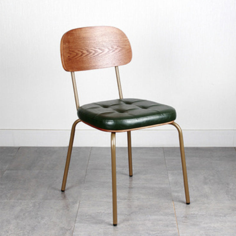 21.85" Wide Industrial Style Single Sofa Chair Basic Four Leg Fixed Back Arm Chair Green 1 Piece Armless Clearhalo 'Accent Chairs' 'accent_chairs' 'Chairs & Seating' 'furn' 'furn_accent_chairs' 'Furniture' 'Living Room Furniture' 5786308