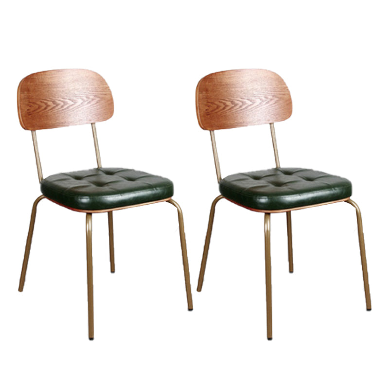 21.85" Wide Industrial Style Single Sofa Chair Basic Four Leg Fixed Back Arm Chair Green 2 Piece Set Armless Clearhalo 'Accent Chairs' 'accent_chairs' 'Chairs & Seating' 'furn' 'furn_accent_chairs' 'Furniture' 'Living Room Furniture' 5786320