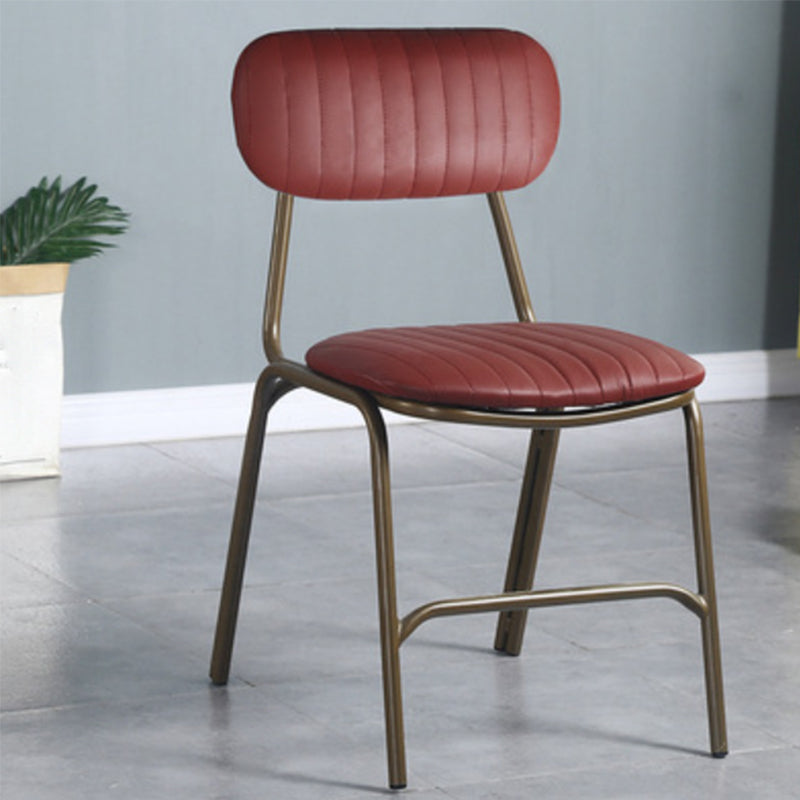 19.69 "brede industriële stijl Single Sofa Chair Fixed Back Basic Basic Four Legs Armless Chair