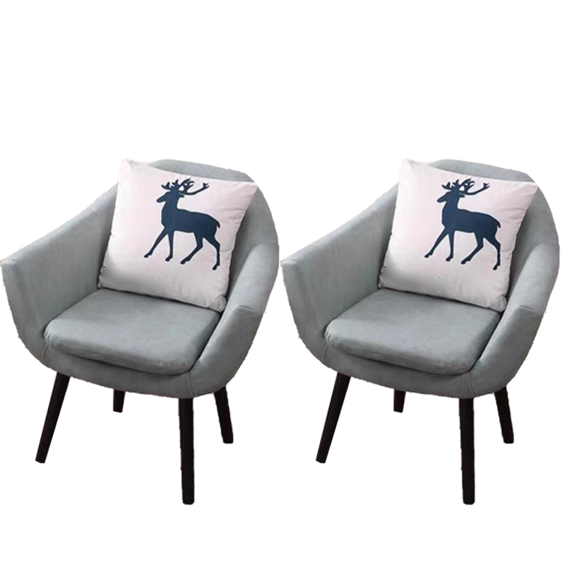 27.56" Wide Faux Leather Pillow Back Flared Arms Arm Sponge 4 Legs Chair Green 2 Piece Set Clearhalo 'Accent Chairs' 'accent_chairs' 'Chairs & Seating' 'furn' 'furn_accent_chairs' 'Furniture' 'Living Room Furniture' 5786357