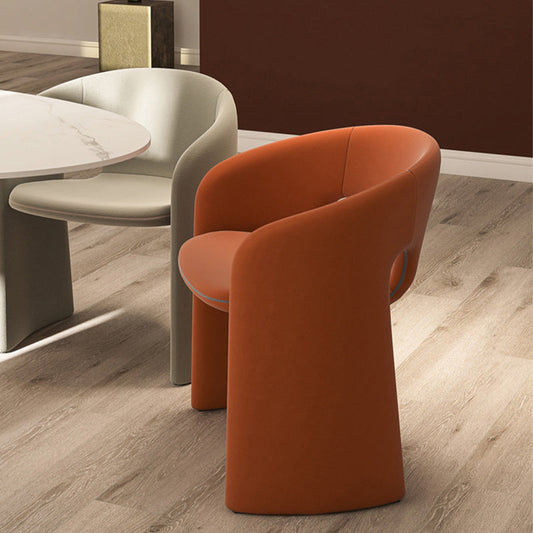 Mid-Century Modern Sled  Accent Armchair Fixed Back Arm Chair for Living Room