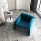 Mid-Century Modern Armless Accent Room Chair Fixed Back Accent Chair for Living Room Blue Wool 1 Piece Clearhalo 'Accent Chairs' 'accent_chairs' 'Chairs & Seating' 'furn' 'furn_accent_chairs' 'Furniture' 'Living Room Furniture' 5786459