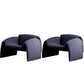 Mid-Century Modern Armless Accent Room Chair Fixed Back Accent Chair for Living Room Black Wool 2 Piece Set Clearhalo 'Accent Chairs' 'accent_chairs' 'Chairs & Seating' 'furn' 'furn_accent_chairs' 'Furniture' 'Living Room Furniture' 5786466