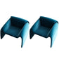 Mid-Century Modern Armless Accent Room Chair Fixed Back Accent Chair for Living Room Blue Wool 2 Piece Set Clearhalo 'Accent Chairs' 'accent_chairs' 'Chairs & Seating' 'furn' 'furn_accent_chairs' 'Furniture' 'Living Room Furniture' 5786467