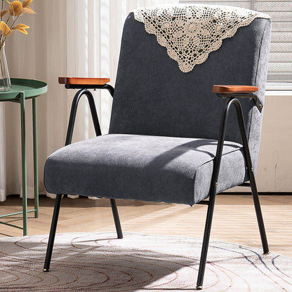 19.69" Wide Scandinavian Style Single Sofa Chair Fixed Back Arm Chair