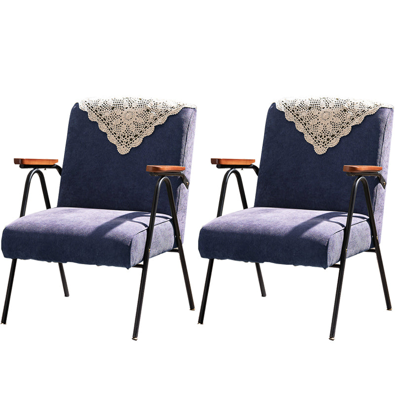 19.69" Wide Scandinavian Style Single Sofa Chair Fixed Back Arm Chair