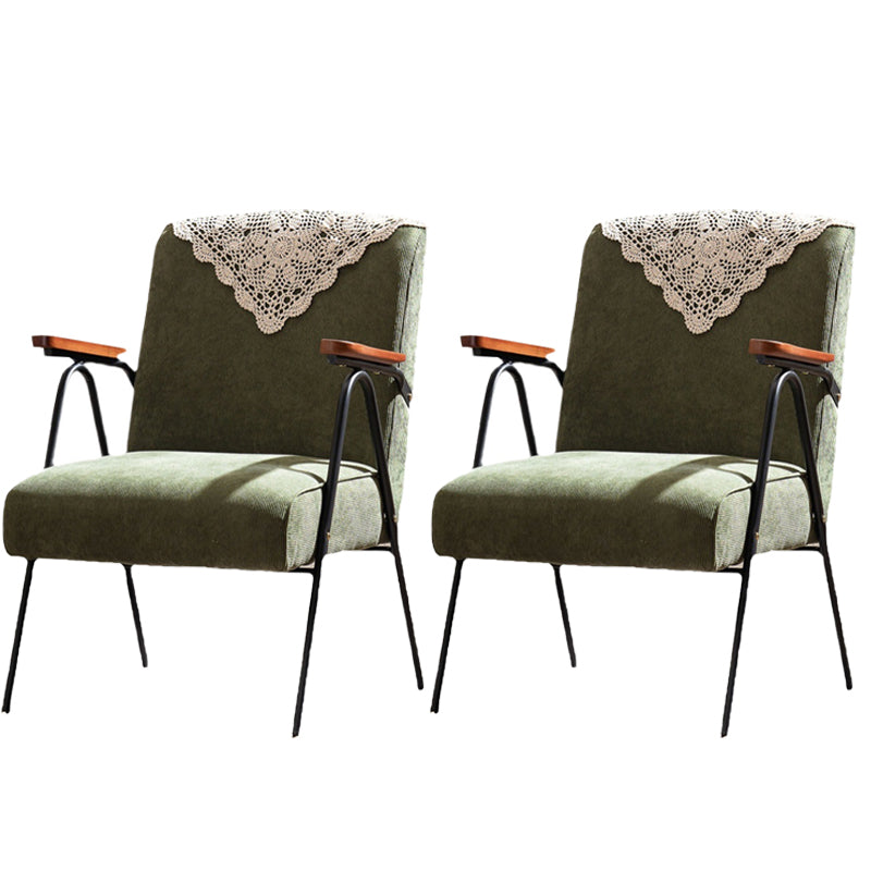 19.69" Wide Scandinavian Style Single Sofa Chair Fixed Back Arm Chair